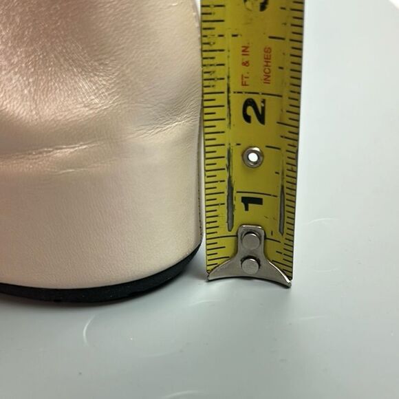 Thierry Rabotin Abra Mary Jane Shoes Leather low Wedge Off White EUR 41 US 10,5 - Picture 12 of 14